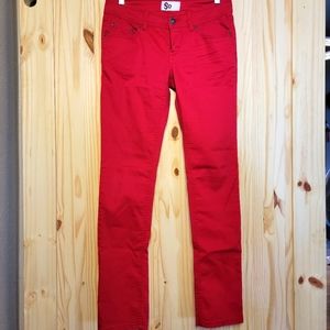 SO Red Skinny Jeans Size 5